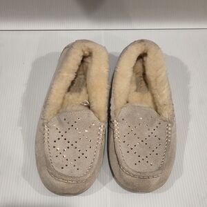 UGG Women's Tan Moccasin Slippers